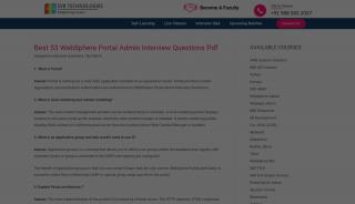 
                            3. Best 53 WebSphere Portal Admin Interview Questions Pdf - Websphere Portal Interview Questions