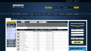 
                            8. Best Online Sportsbook & Live Odds at SportsBetting.ag - Sportsbook Ag Mobile Portal