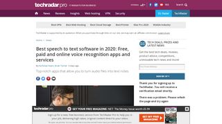 
Best voice and speech recognition software of 2020 for ...  
