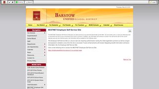 
BESTNET Employee Self Service Site • Page - Barstow USD
