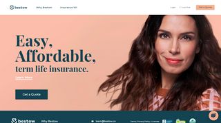 
                            8. Bestow: Fast Online Term Life Insurance - Instant Life Portal