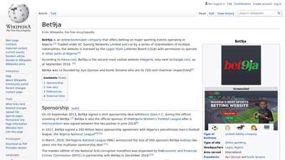 
                            5. Bet9ja - Wikipedia
