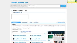 
                            4. beta.ebravo.pk at Website Informer. eBravo. Visit Beta EBravo. - Www Ebravo Com Portal