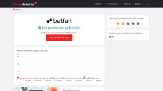 
                            6. Betfair down? Current problems and outages | Downdetector - Betfair Portal Problems