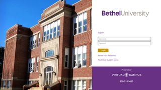 Bethel University > Login