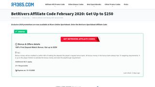 
                            8. BetRivers Affiliate Code January 2020: Get Up to $250 - 666bet Sign Up Offer
