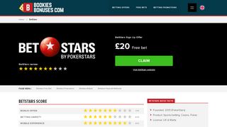 BetStars Sign Up Offer » £20 Free bet → Jan 2020 - Betting sites - Betstars Sign Up