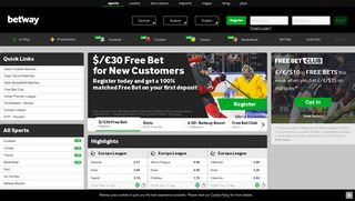 
                            4. Betway: Online Betting Site | Sports Betting - Betway Co Ke Login