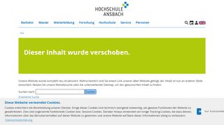
                            2. Bewerbung zum Studium Bachelor - Hochschule Ansbach - Online Portal Hochschule Ansbach