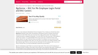 Bgcforme – BGC For Me Employee Login Portal and BGC ...