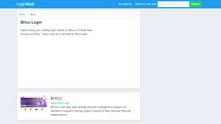 
Bhcu Login or Sign Up  
