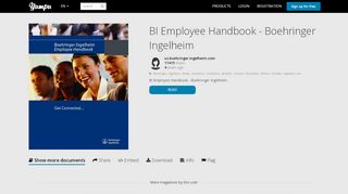 
                            8. BI Employee Handbook - Boehringer Ingelheim - Yumpu - Boehringer Ingelheim Retirement One Source Login