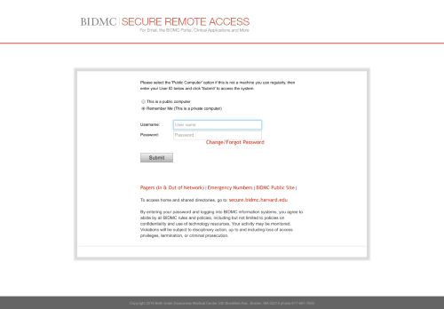 
                            1. BIDMC Portal - Beth Israel Deaconess Medical Center - Bidmc Intranet Portal Login