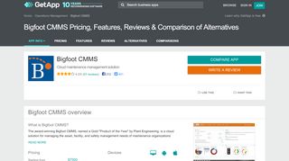 
                            6. Bigfoot CMMS Pricing, Features, Reviews & Comparison of ... - Bigfoot Cmms Portal