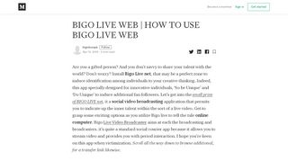 
                            6. BIGO LIVE WEB - Medium