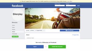 
                            7. Bikerplay - About | Facebook - Bikerplay Login