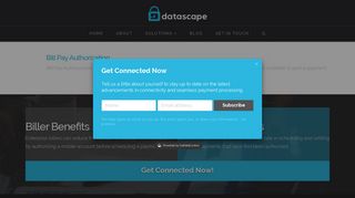 
                            2. Bill Pay Auth | Datascape - Datascape Login