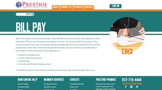 
                            8. Bill Pay - Prestige Community Credit Union - Prestige Community Credit Union Portal