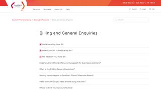 
                            7. Billing and General Enquiries - Southern Phone - Southern Phone Account Portal