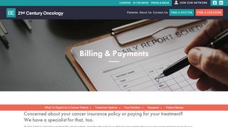 
                            5. Billing & Payments | 21st Century Oncology - 21st Century Oncology Patient Portal
