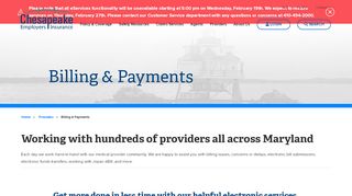 
Billing & Payments | Chesapeake Employers Insurance ...  
