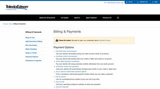 
                            6. Billing & Payments - FirstEnergy Corp. - 1st Energy Portal