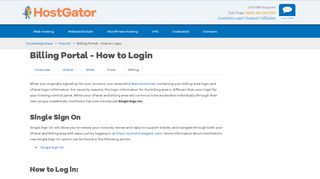 
                            3. Billing Portal - How to Login | HostGator Support - Www Hostgator Com Portal Page