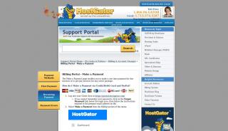 
                            4. Billing Portal - Make a Payment « HostGator.com Support Portal - Hostgator Billing Portal