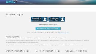 
                            2. Billing - Utility Management Solutions Gas Electric and Water ... - Utility Management Services Portal