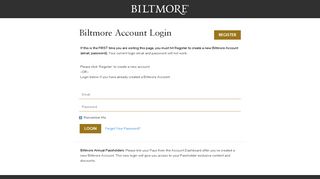 Biltmore Account Login