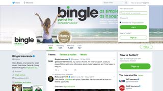 
Bingle Insurance (@bingleau) | Twitter  
