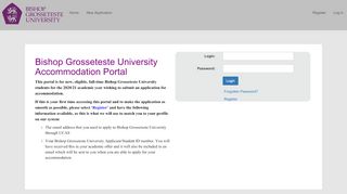 
                            1. Bishop Grosseteste University Accommodation Portal - Bishop Grosseteste University Accommodation Portal