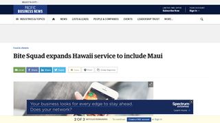 
Bite Squad is now available on Maui - Pacific Business News  
