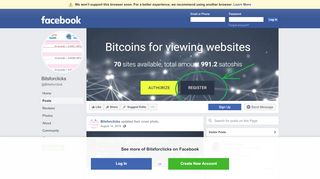 
                            1. Bitsforclicks - Posts | Facebook - Bitsforclicks Sign Up