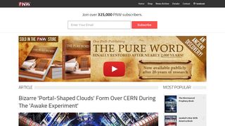 
                            5. Bizarre 'Portal-Shaped Clouds' Form Over CERN During The 'Awake ... - Cern Shiva Portal