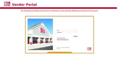
                            9. BJs Vendor Portal
