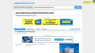 
                            2. bjscompass.bjsrestaurants.com at WI. BJ's COMPASS by BJ's ... - Bjs Compass Portal Login