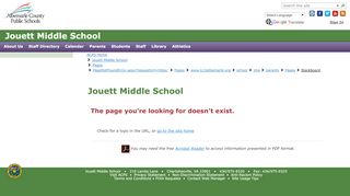 
                            5. Blackboard - Albemarle County Public Schools - Jack Jouett Middle School Parent Portal