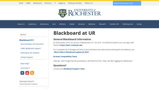 
Blackboard at UR - University of Rochester
