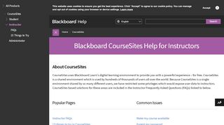 
                            3. Blackboard CourseSites Help for Instructors | Blackboard Help - Www Coursesites Com Portal