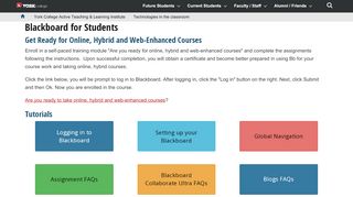 
Blackboard for Students — York College / CUNY
