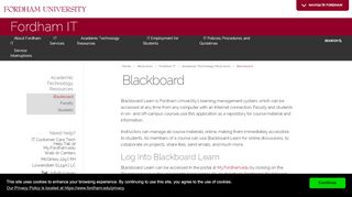 
                            4. Blackboard | Fordham - Blackboard Learning Portal