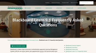 Blackboard Learn 9.1 Frequently Asked Questions - Adams ... - Adams State Blackboard Portal