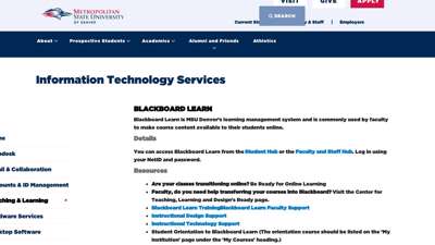 Blackboard Learn  Information Technology Services  MSU ...