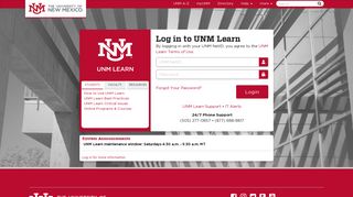 
Blackboard Learn - University of New Mexico  
