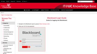 
                            7. Blackboard Login Guide - [email protected] Knowledge Base - Uc Blackboard Sign In