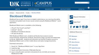 
                            7. Blackboard Mobile - UNK.edu - University Of Nebraska Kearney Blackboard Portal