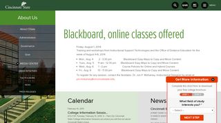 Blackboard, online classes offered | Cincinnati State - My Cincinnati State Login