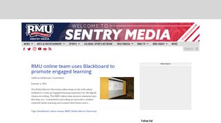 
                            5. blackboard | RMU Sentry Media - Rmu Blackboard Portal