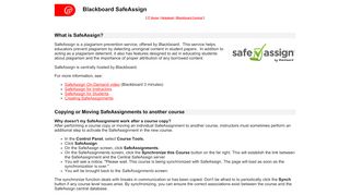 
                            8. Blackboard SafeAssign - Blackboard Usiu Login